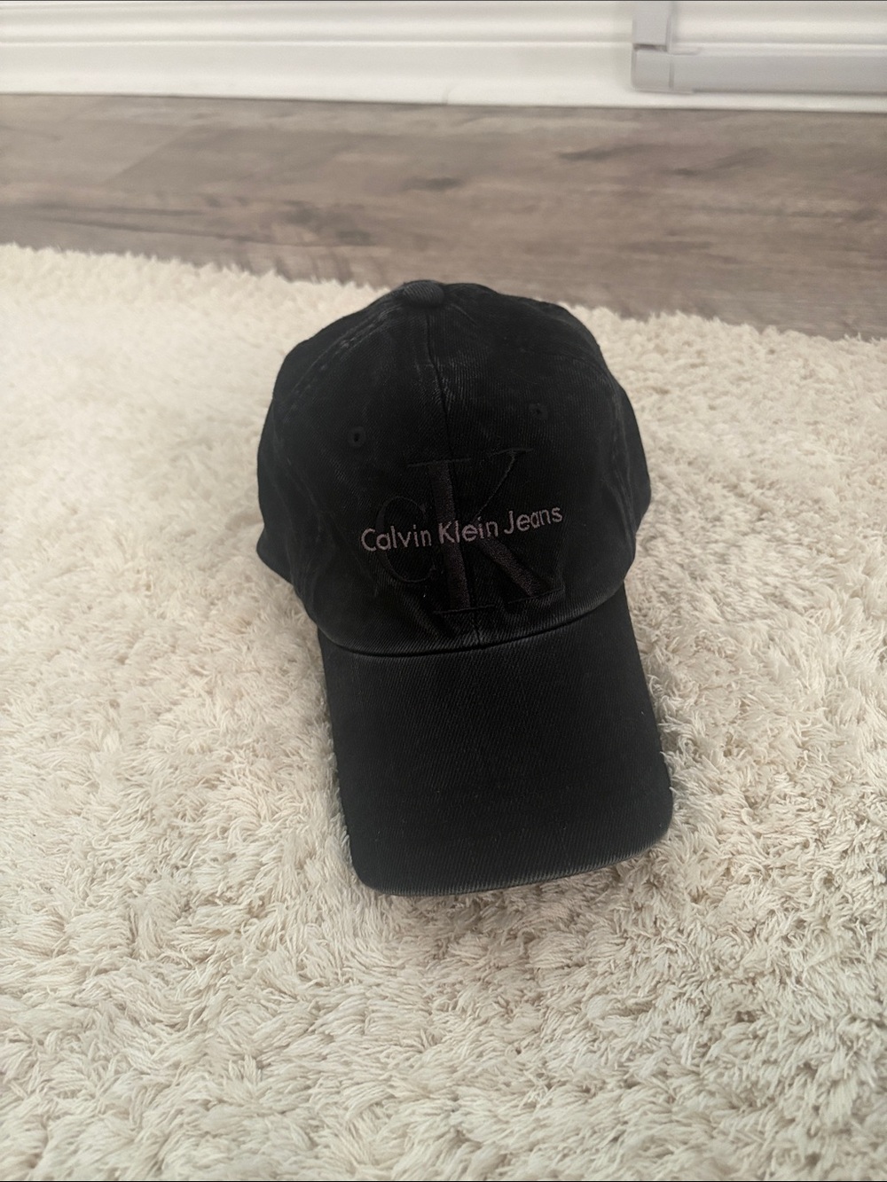 Calvin Klein Jeans Black Logo Baseball Cap